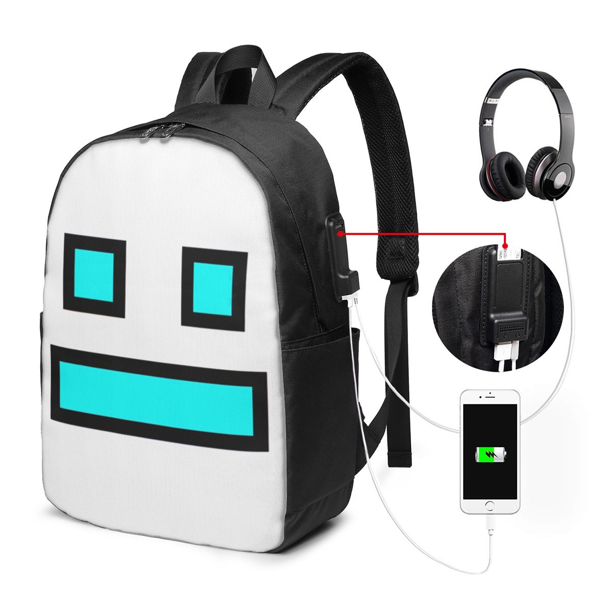 Video Game Geometry Dash Backp - Video Games 评论和价格
