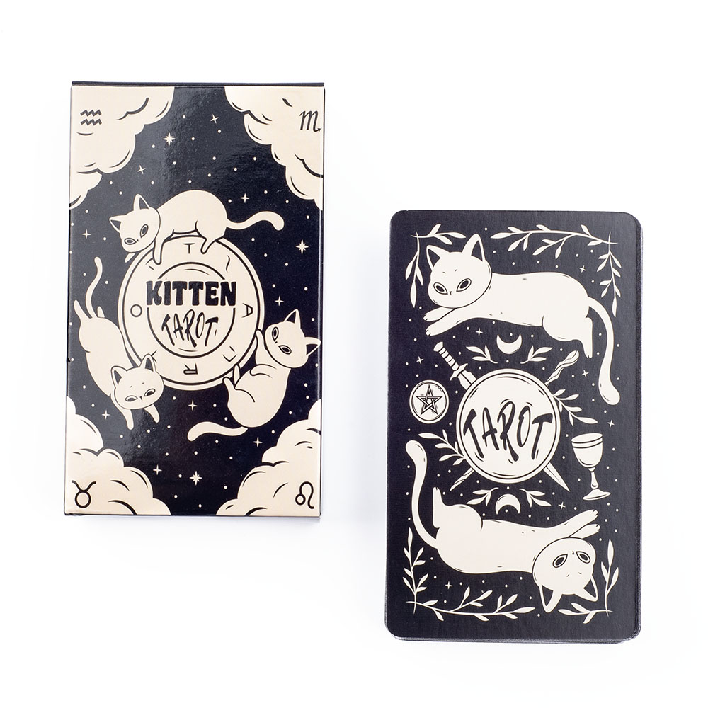 Kitten Tarot Deck 78Pcs Cute B - Tarot Cards Deck With Guidebook 评论和价格