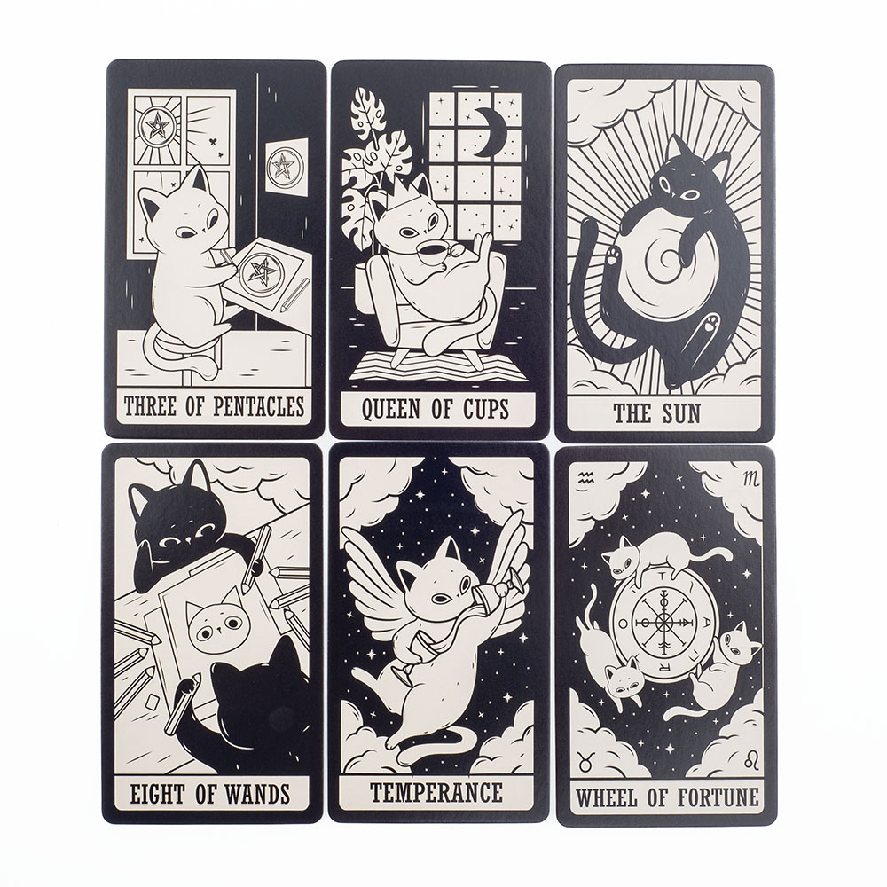 Kitten Tarot Deck 78Pcs Cute B - Tarot Cards Deck With Guidebook 评论和价格