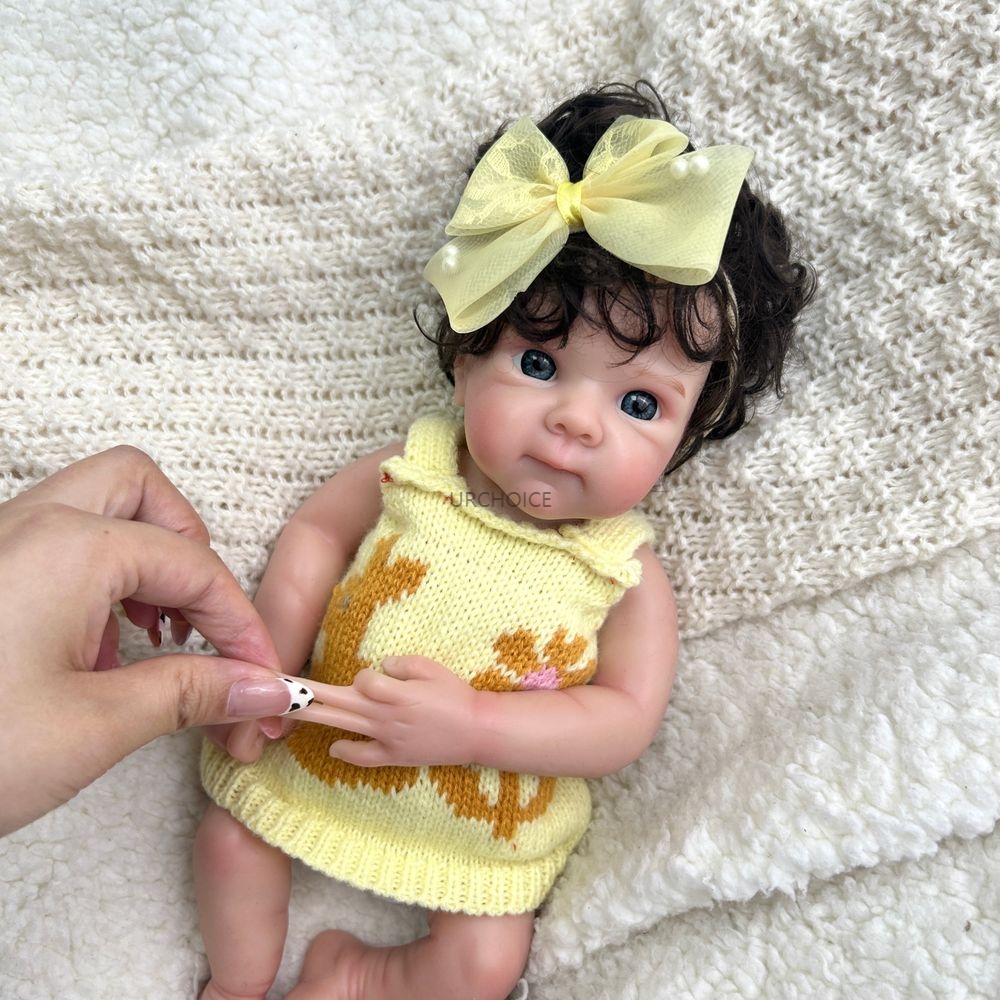 Mini 12Inch Open Eyes Bettie w - Reborn Baby Doll Silicone Realistic 评论和价格