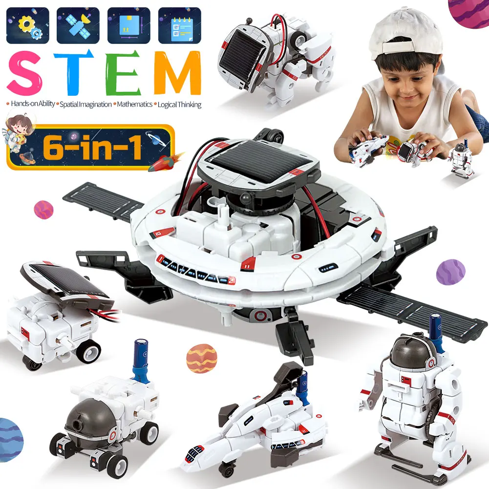 Solar Robot Toys Kits STEM Tec - Stem Solar Robot Kit For Kids 评论和价格