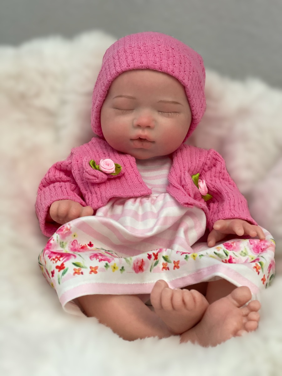 13.7 Inch 35 cm Full Body Soft - Reborn Baby Doll Silicone Realistic 评论和价格
