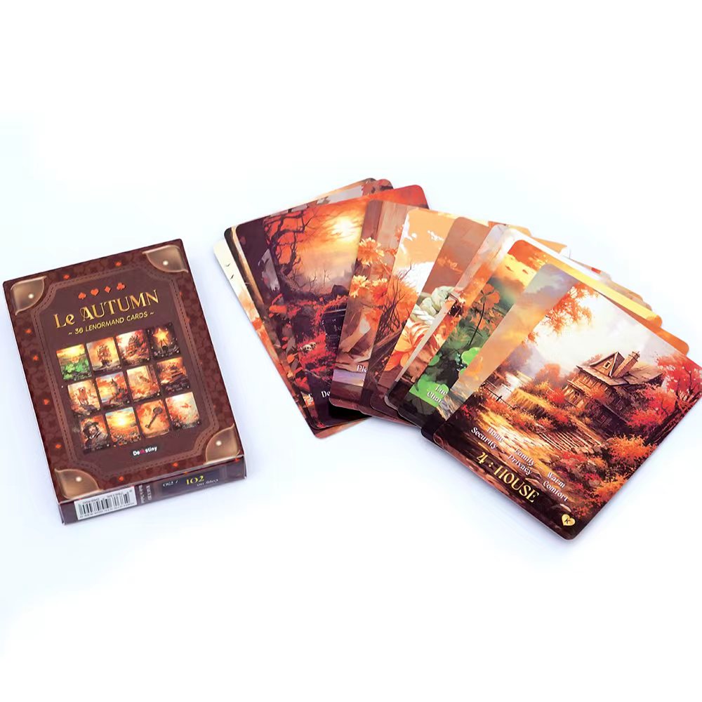 Lenormand Tarot Deck Le Autumn - Tarot Cards Deck With Guidebook 评论和价格