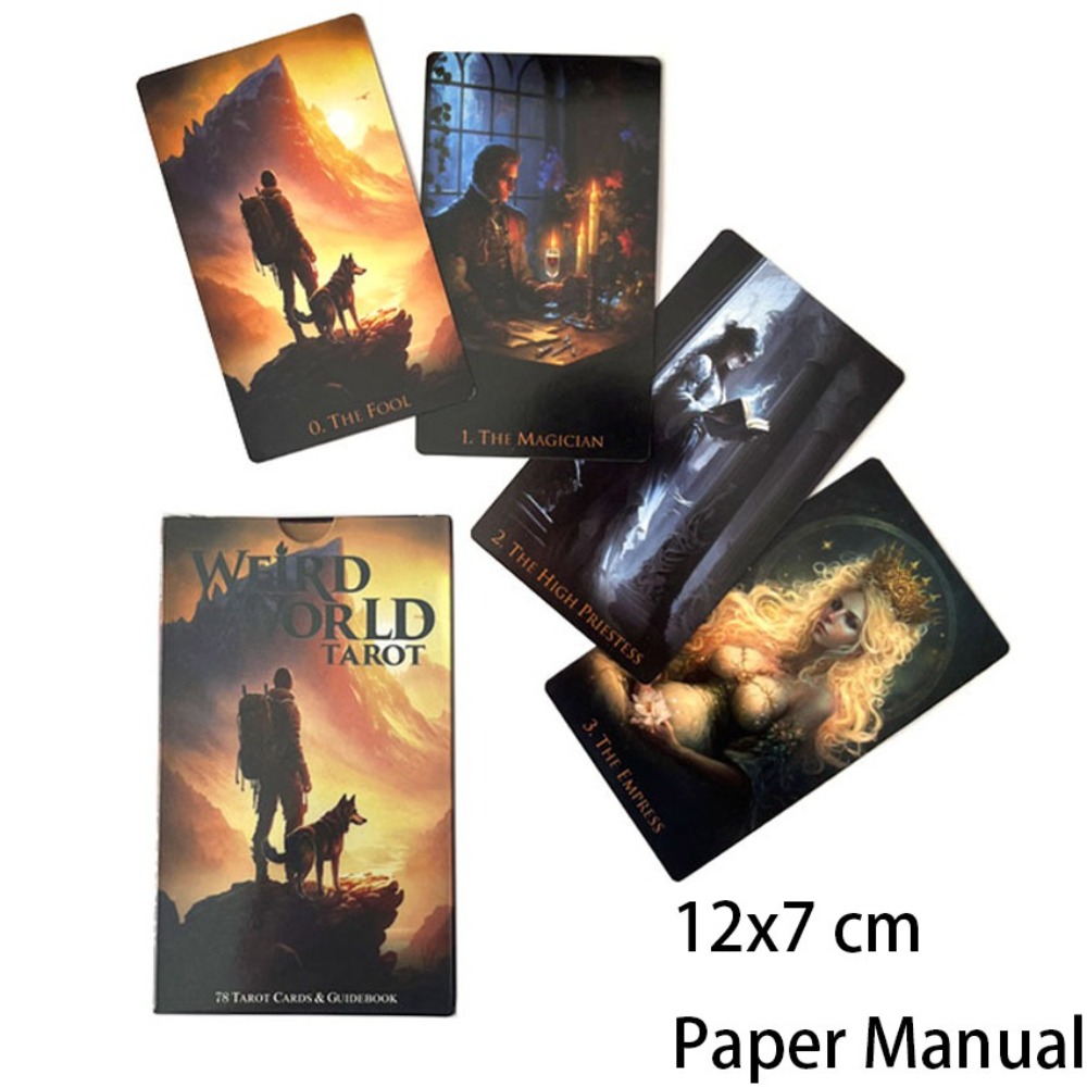 12*7cm Weird World Tarot 78 Ca - Tarot Cards Deck With Guidebook 评论和价格