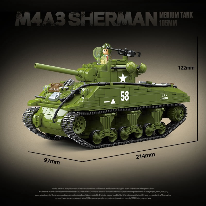 New World WarII Military Weapo - Lego Compatible Military Tank 评论和价格