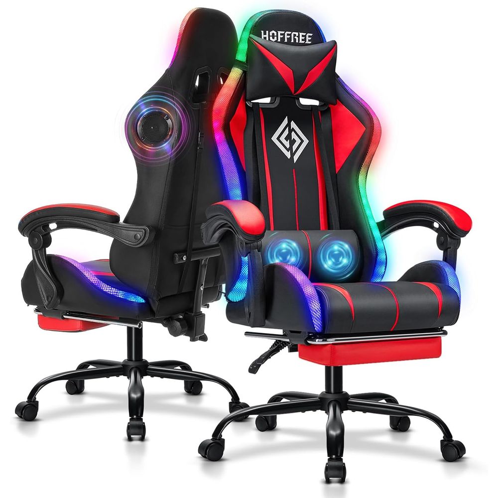 RGB Gaming Chair with Bluetoot - Video Games 评论和价格