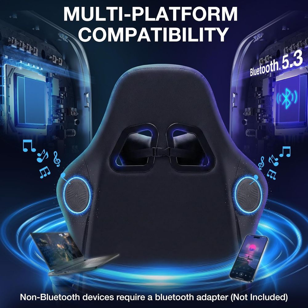 RGB Gaming Chair with Bluetoot - Video Games 评论和价格