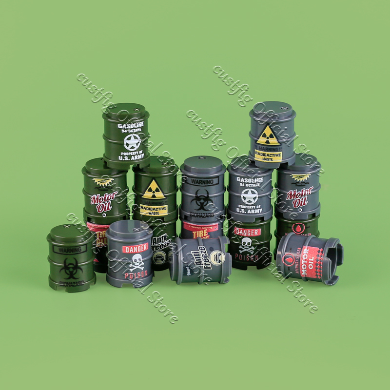 WW2 Military Oil Drum Fuel Tan - Lego Compatible Military Tank 评论和价格
