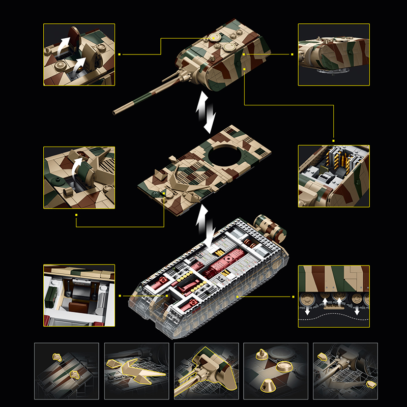 2688pcs Creative Military Heav - Lego Compatible Military Tank 评论和价格