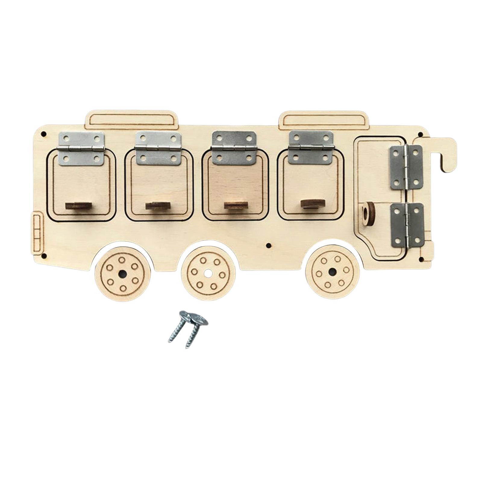 Wooden Busy Board Parts Montes - Montessori Wooden Busy Board Toddler 评论和价格