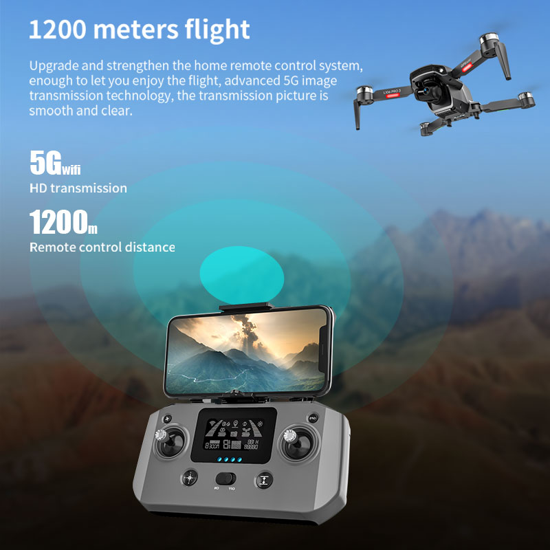 L106 Pro 3 Drone 5G WIFI FPV F - Fpv Brushless Rc Drone 4K 评论和价格