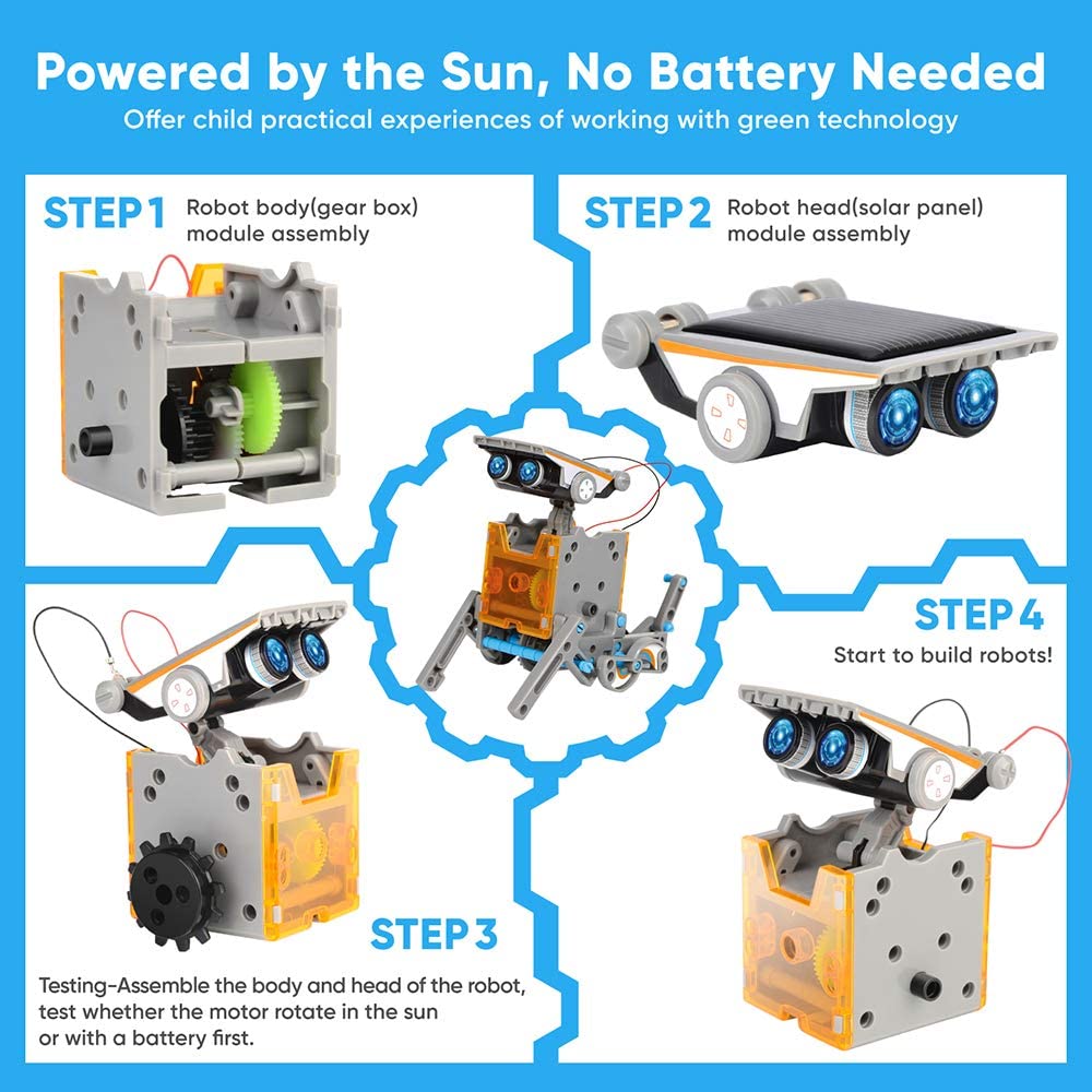 STEM 13-in-1 Education Solar R - Stem Solar Robot Kit For Kids 评论和价格