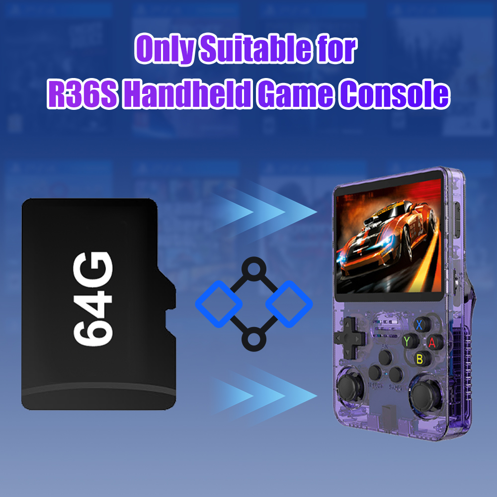 64G Game TF Card for R36S Vide - Retro Handheld Game Console R36S 评论和价格