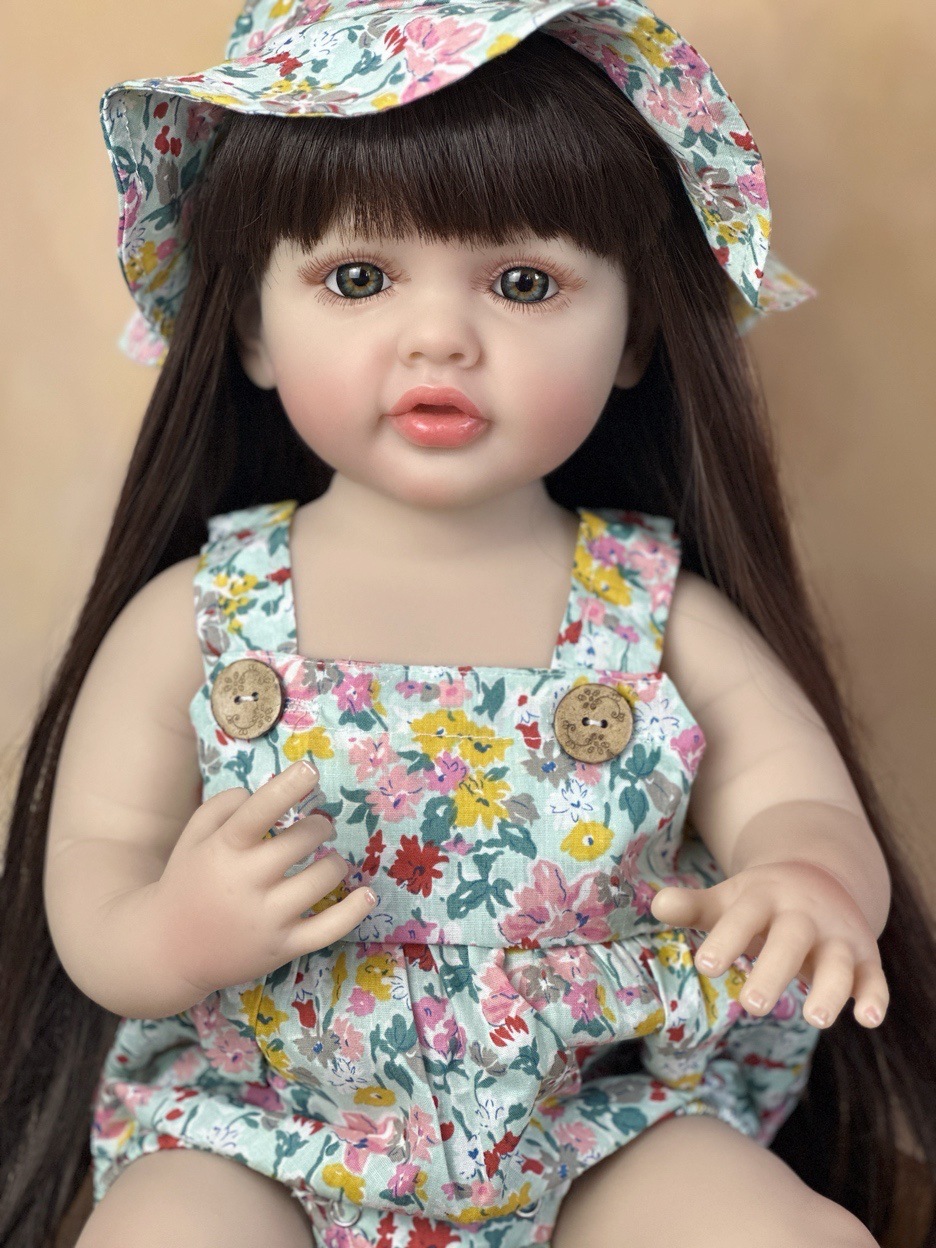 22Inch Cuddly Full Body Silico - Reborn Baby Doll Silicone Realistic 评论和价格
