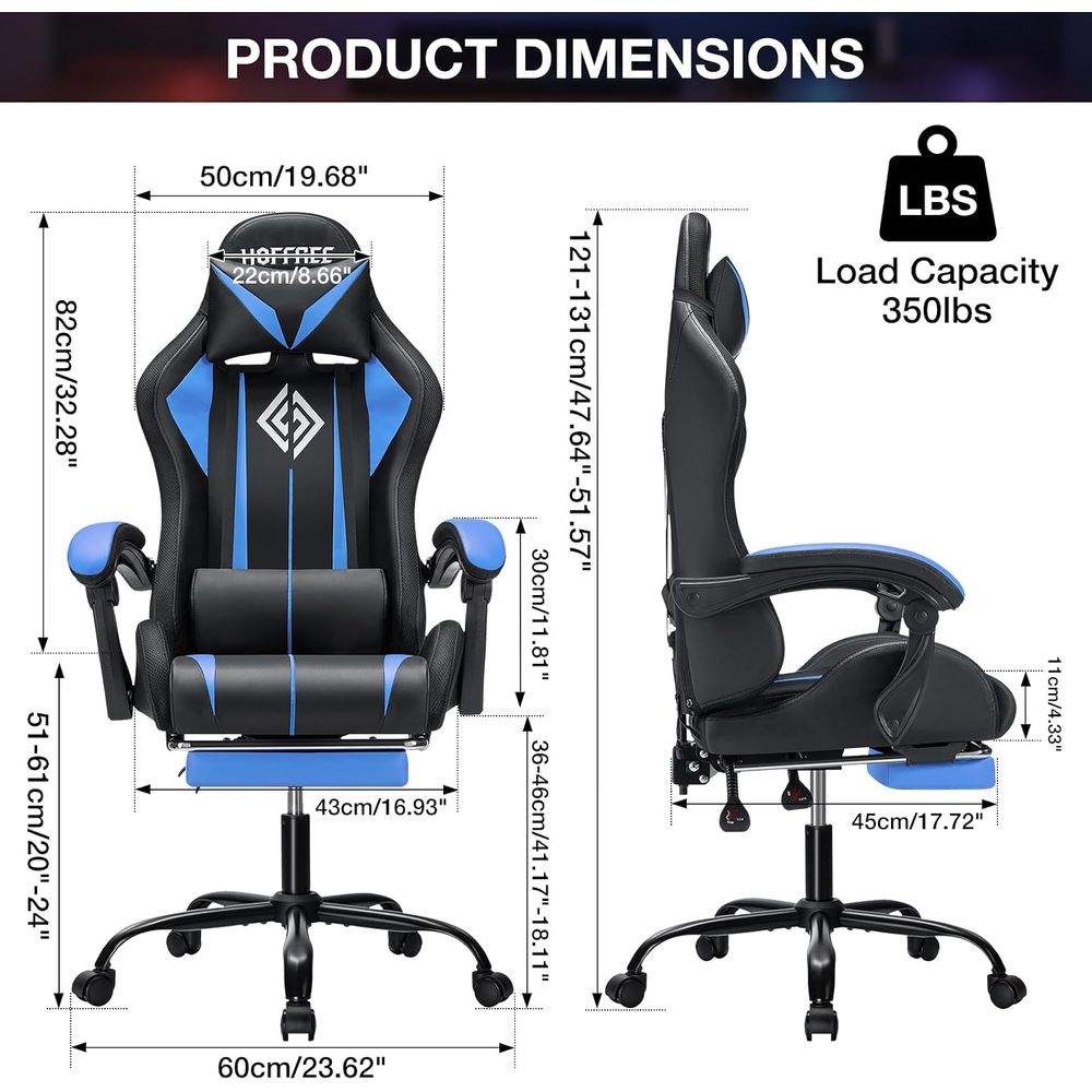 LED Gaming Chair with Massage  - Video Games 评论和价格