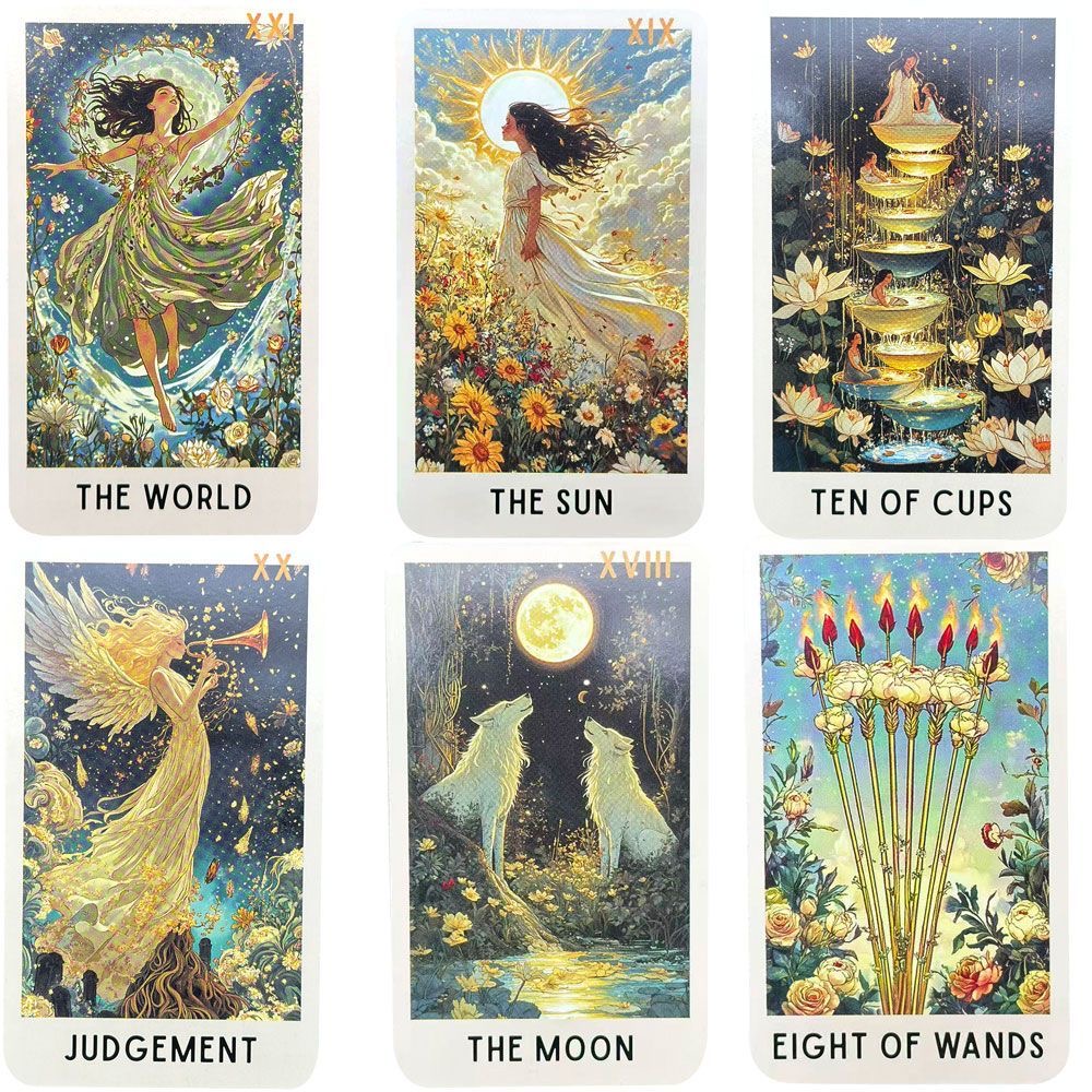 78 Enigmatic Bloom Tarot Cards - Tarot Cards Deck With Guidebook 评论和价格