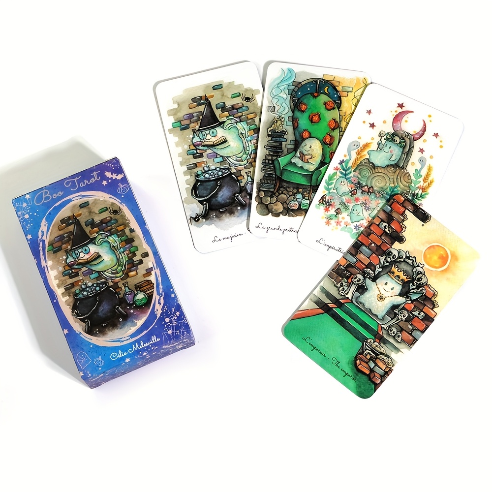Boo Tarot Deck Ghosts Ghost Re - Tarot Cards Deck With Guidebook 评论和价格