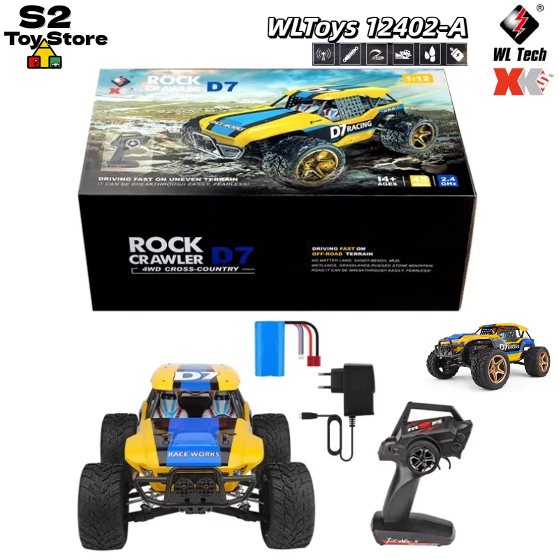 Wltoys 12402-A D7 Rock Crawler - Rc Drift Car 1 24 Scale 4Wd 评论和价格