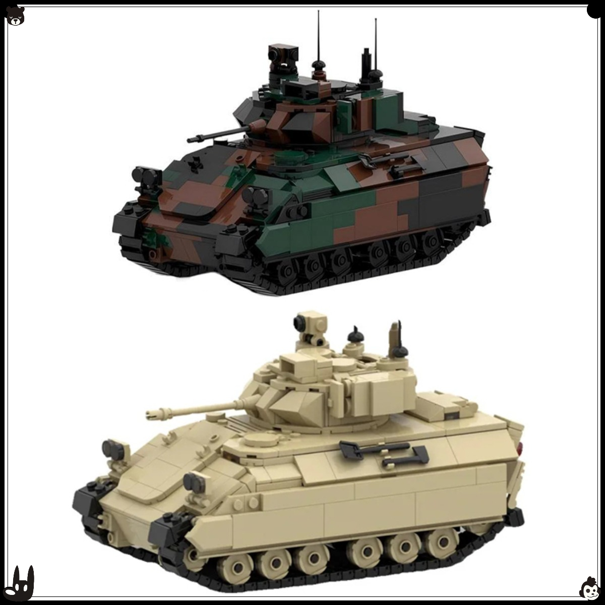 MOC Military Series Tracked Ar - Lego Compatible Military Tank 评论和价格