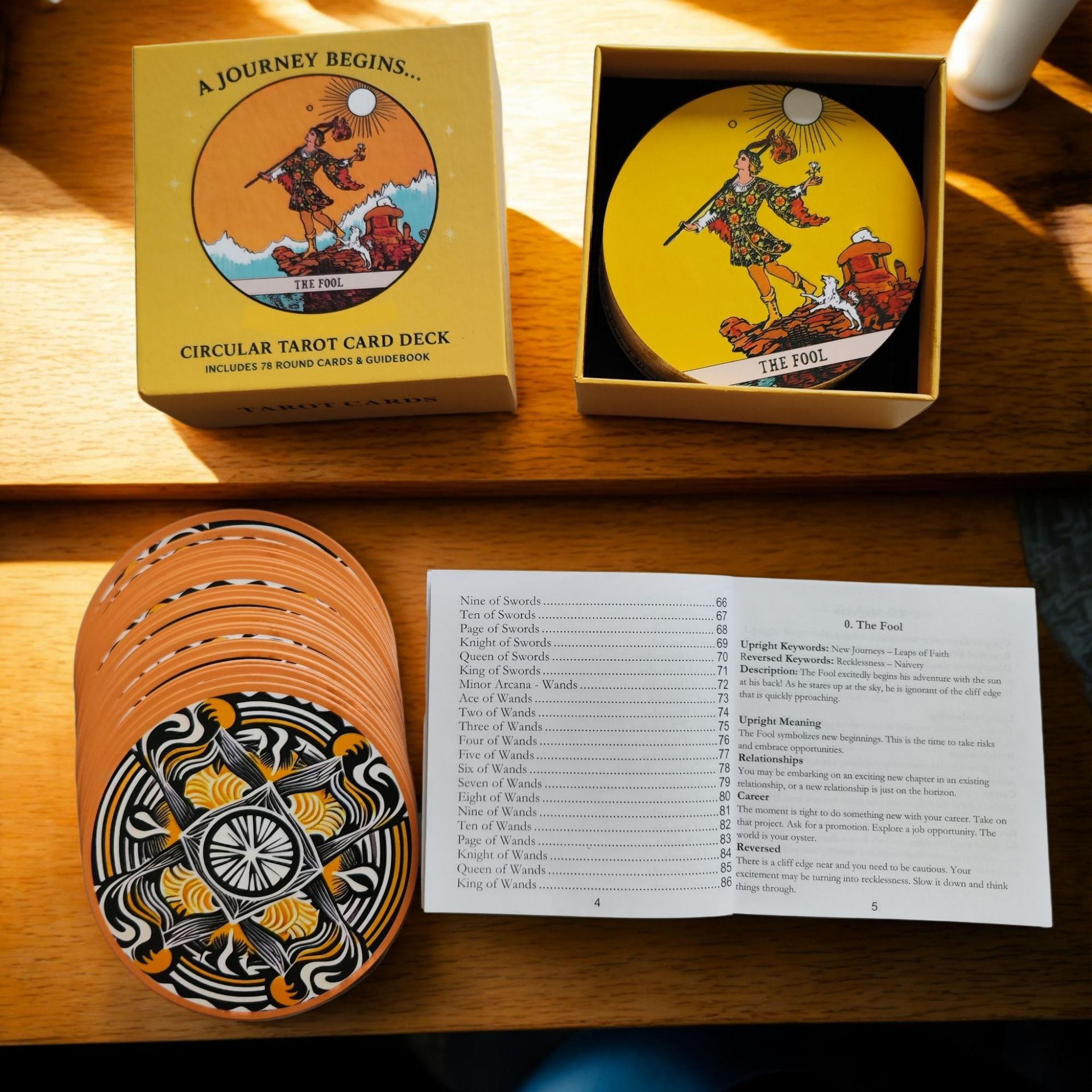 Circular Tarot Cards Deck Incl - Tarot Cards Deck With Guidebook 评论和价格