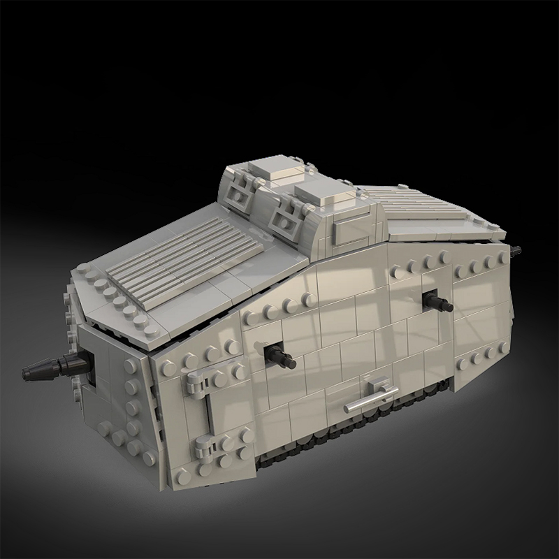 MOC WW1 Germany Military A7V C - Lego Compatible Military Tank 评论和价格