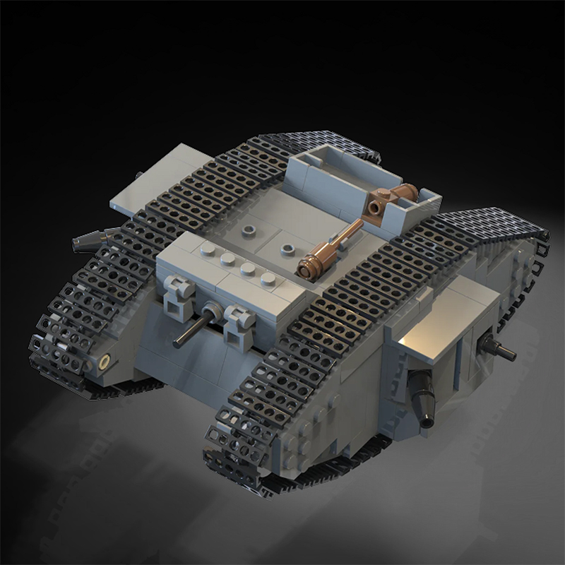 MOC WW1 Germany Military A7V C - Lego Compatible Military Tank 评论和价格